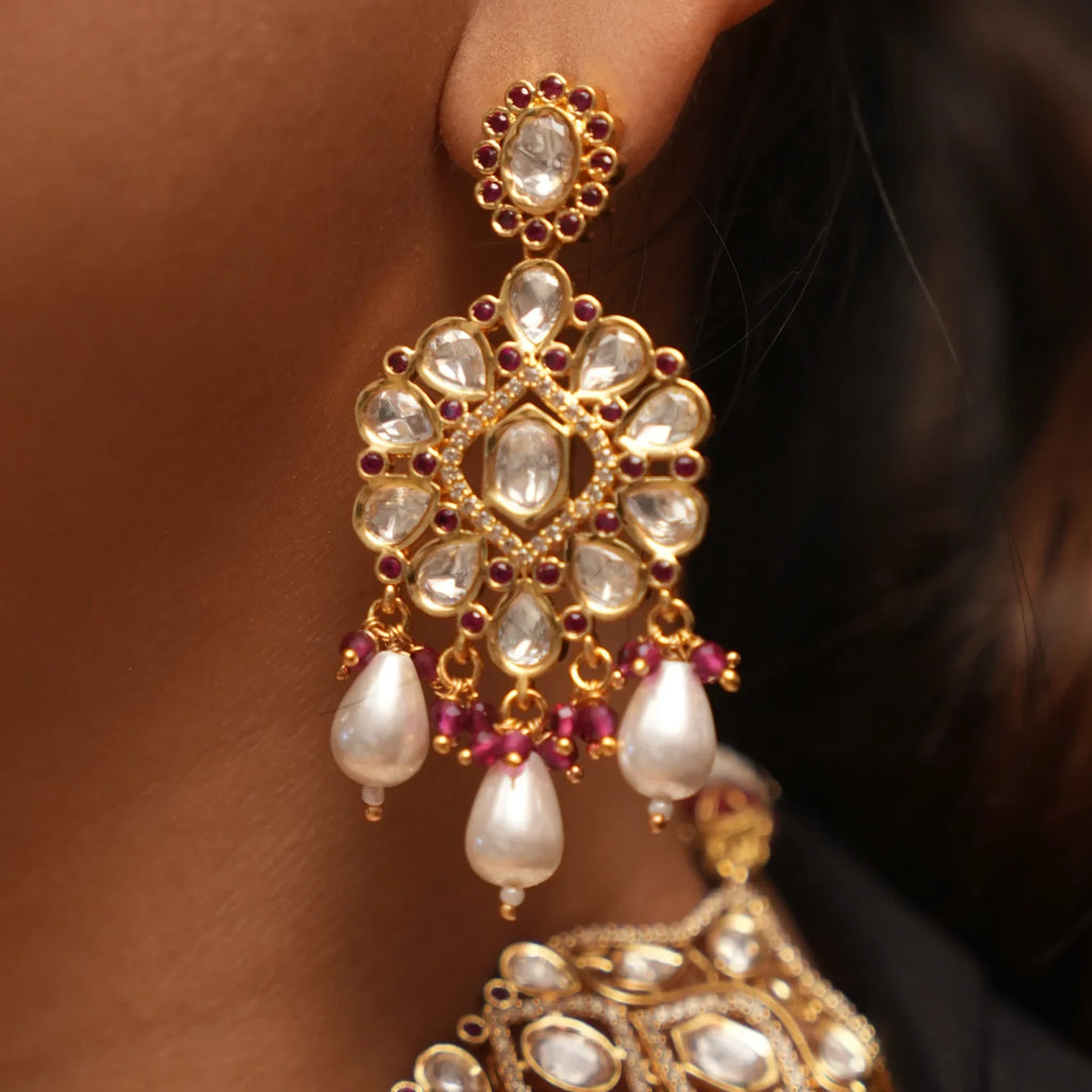 Amrita Bridal Set in Real Kundan