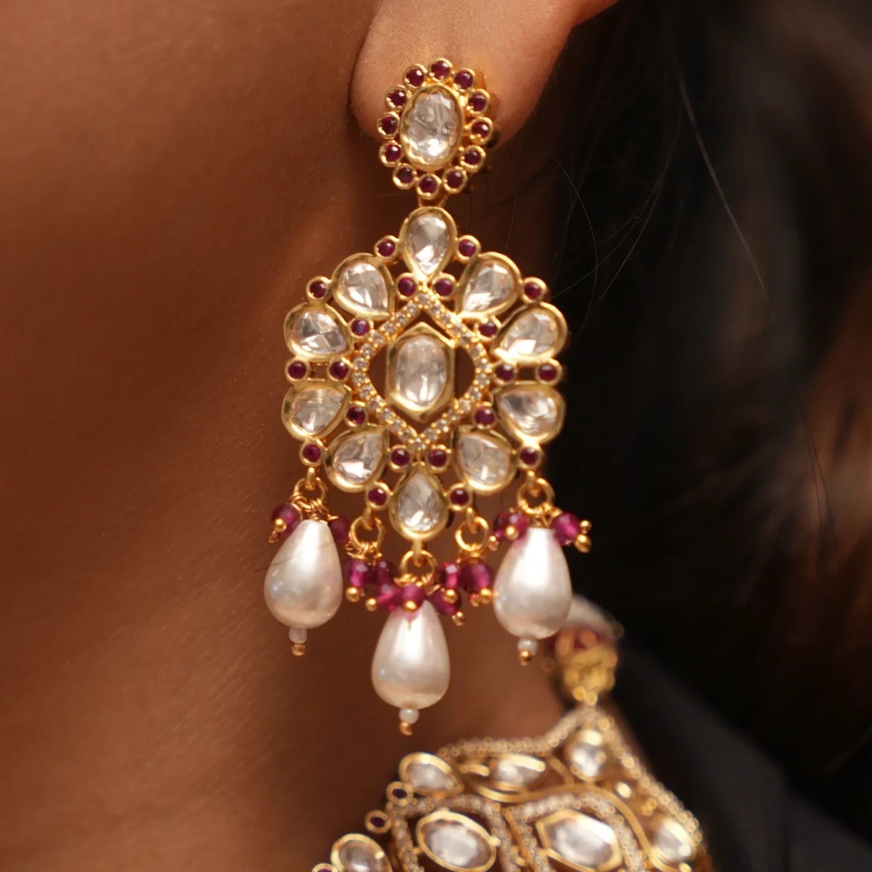 Amrita Bridal Set in Real Kundan