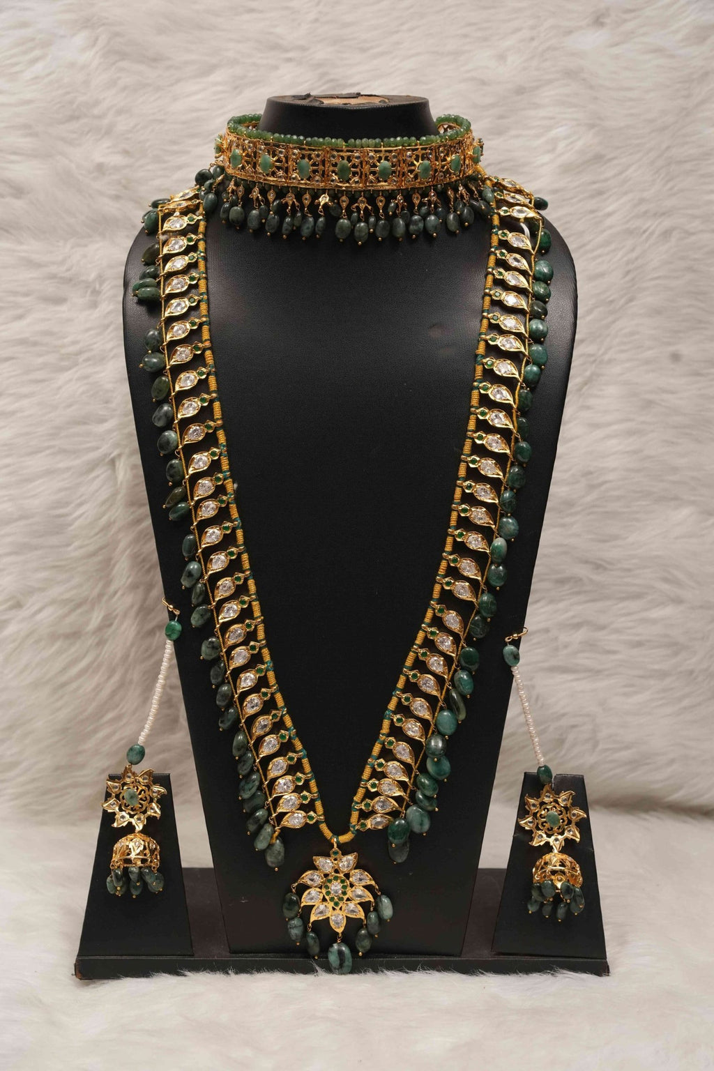 Andleep Bridal Set in Real Emerald