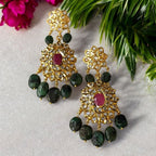 Asif Jahi Haar In Real Emerald and Real Ruby
