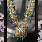 Asif Jahi Haar In Real Emerald and Real Ruby