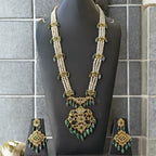 Asif Jahi Haar in Real emerald and Real Pearls