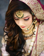 Ayah Bridal Set in Real Emerald and Pearls