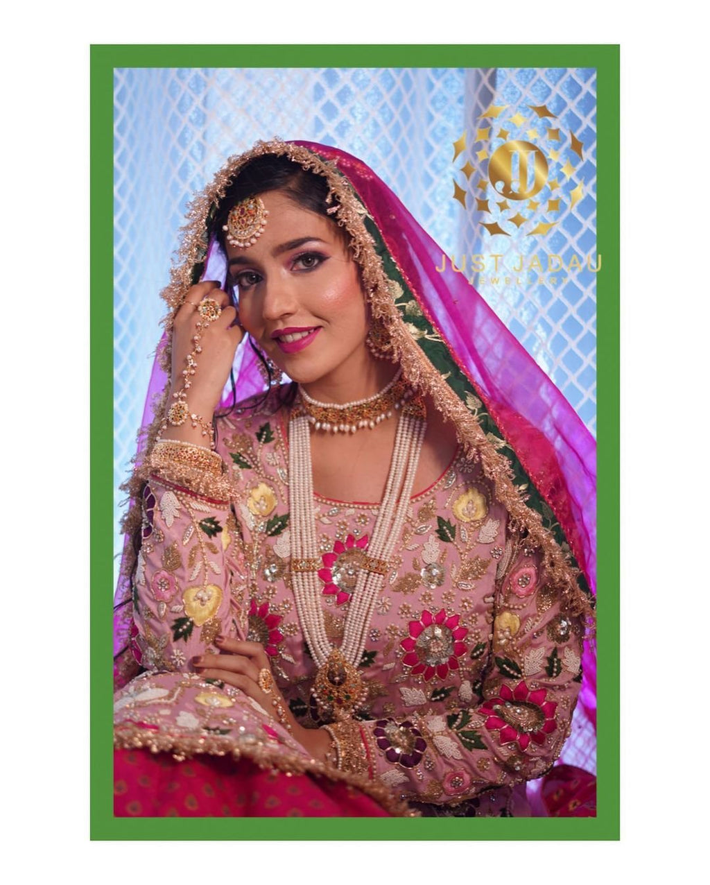 Bushra Bridal Set in Real Pearls