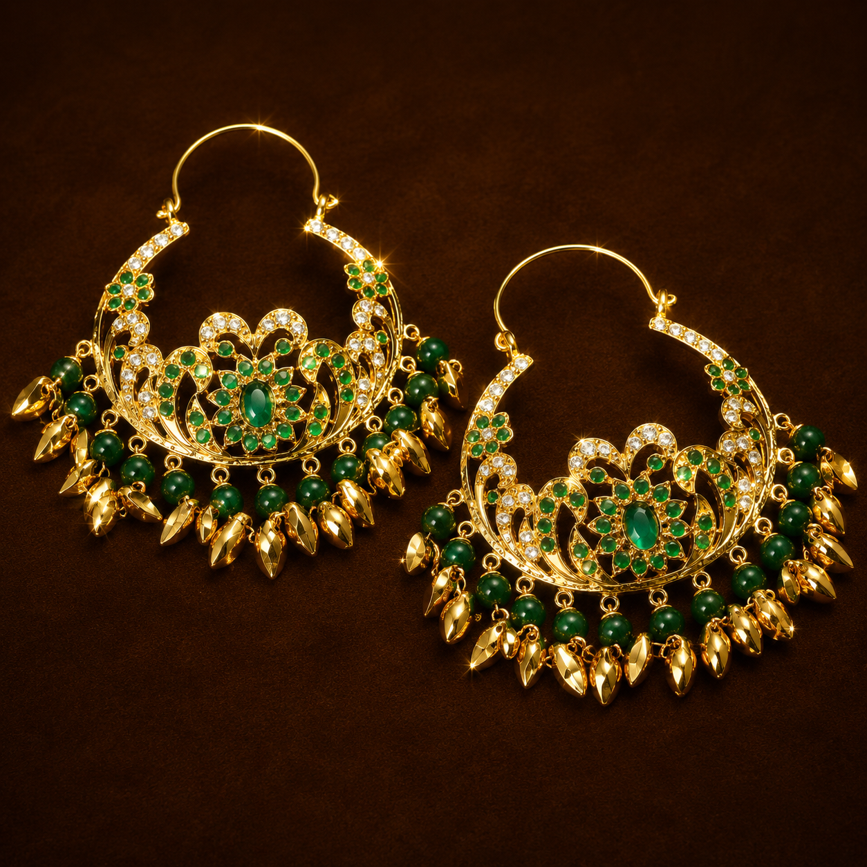 Dilkash Chandbali (Emerald)