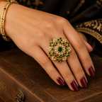 Neha Finger Ring Emerald