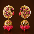 Saman jhumka ruby