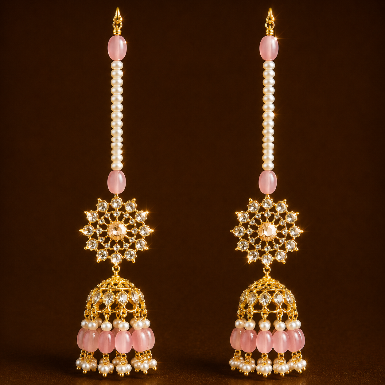 Dania Jhumki lightruby