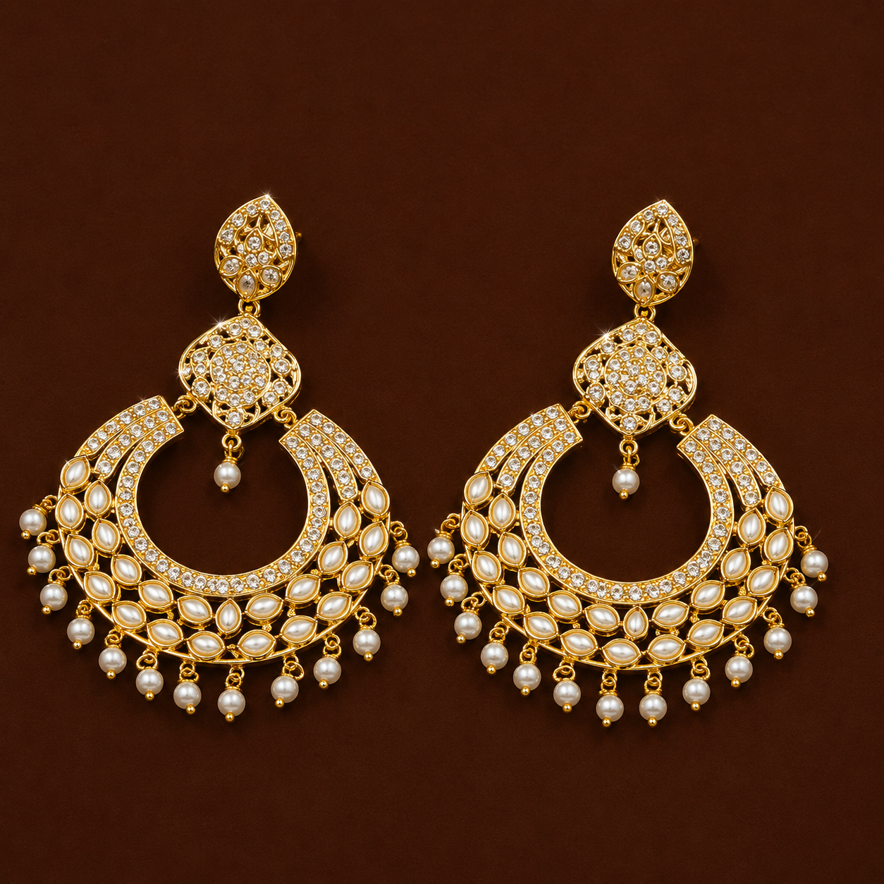 Riffat Chandbali (Pearl)