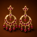 Simi Small Chandbali ( Ruby )