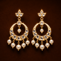 Simi Small Chandbali ( Pearl )
