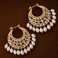 Sia Screw Chandbali In Real Pearls