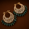 Sia Screw Chandbali In real Emerald
