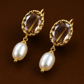 Bani Studs in Real Pearls (Polki)