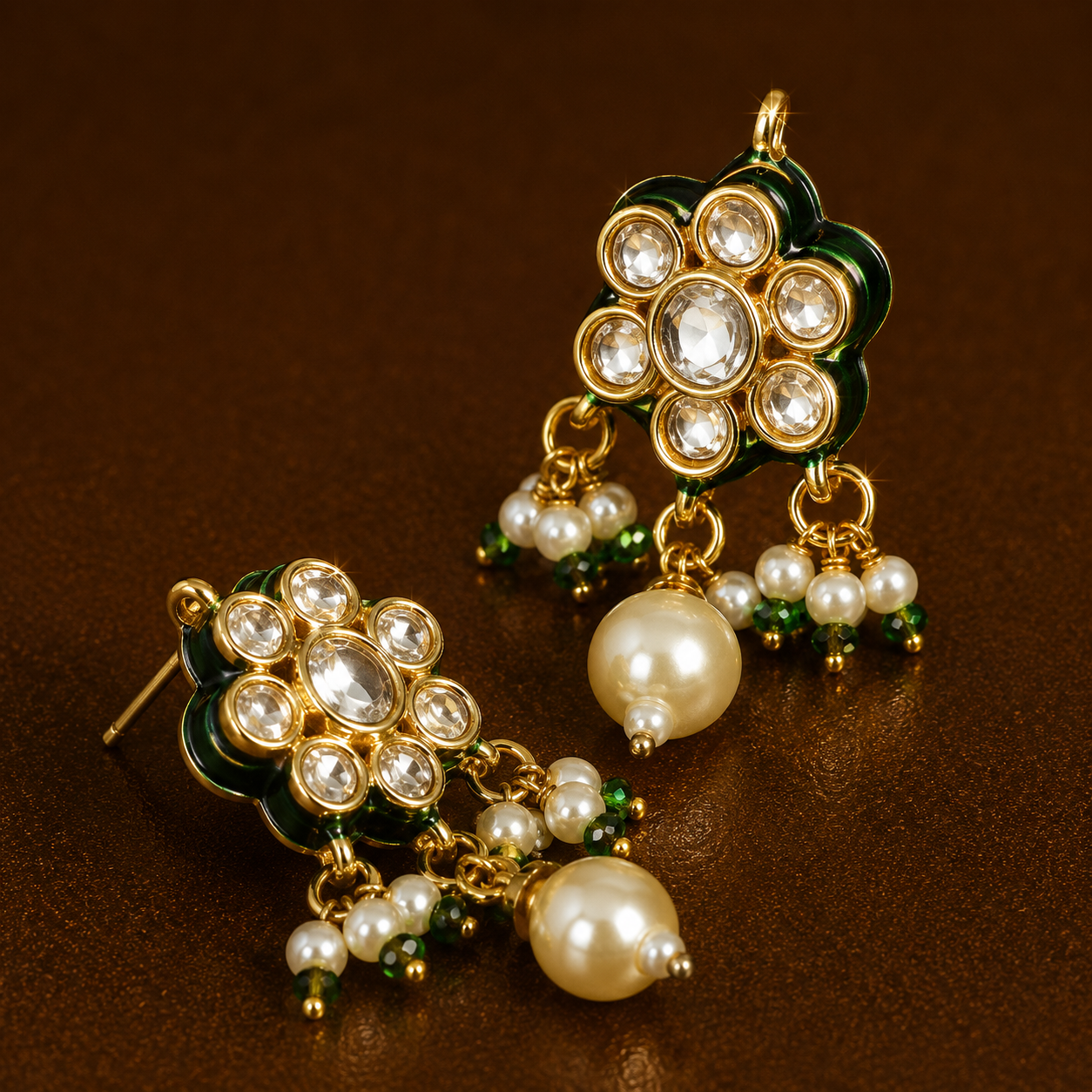 Amyra Kundan Studs