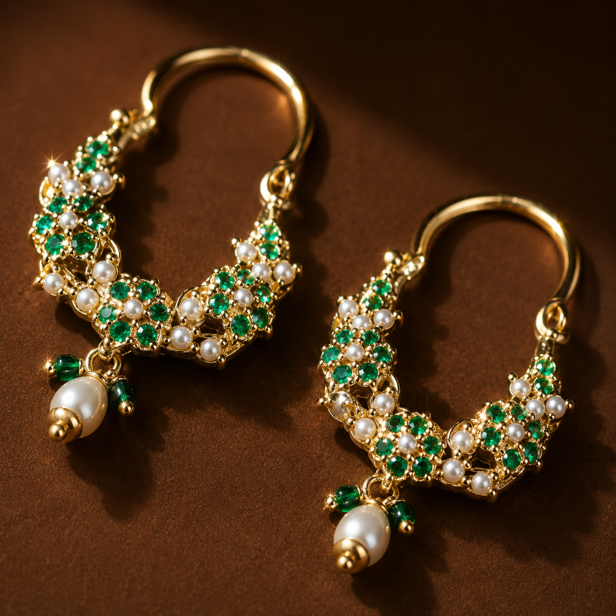 Kadira Chandbali (Emerald)