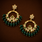 Seemab Chandbali ( Emerald )