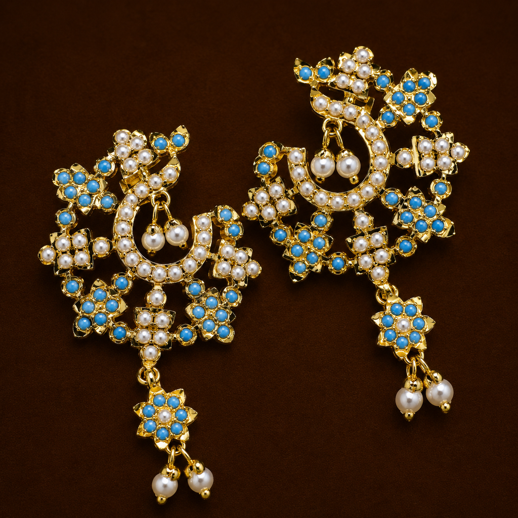 Aura Studs in Firoza