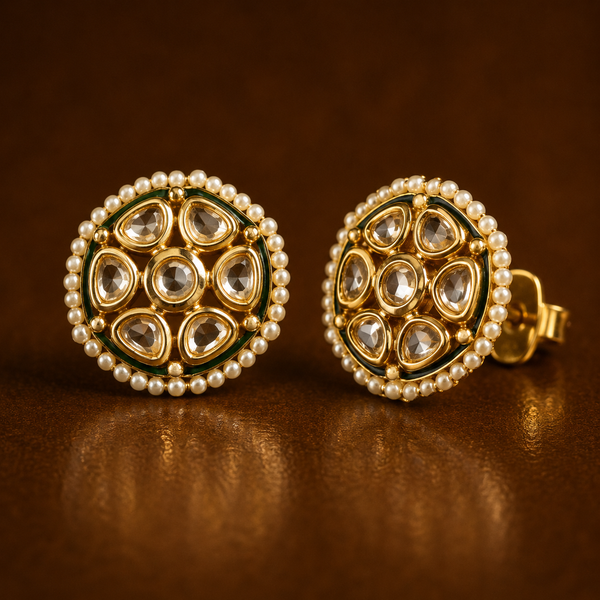 Laiba Kundan Studs
