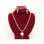 Asmee Pendant Set In Real Pearls