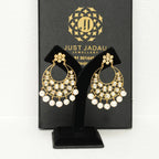 Yara Chandbali in Victorian Polki Real Pearls