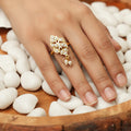 Amna Finger Ring polki