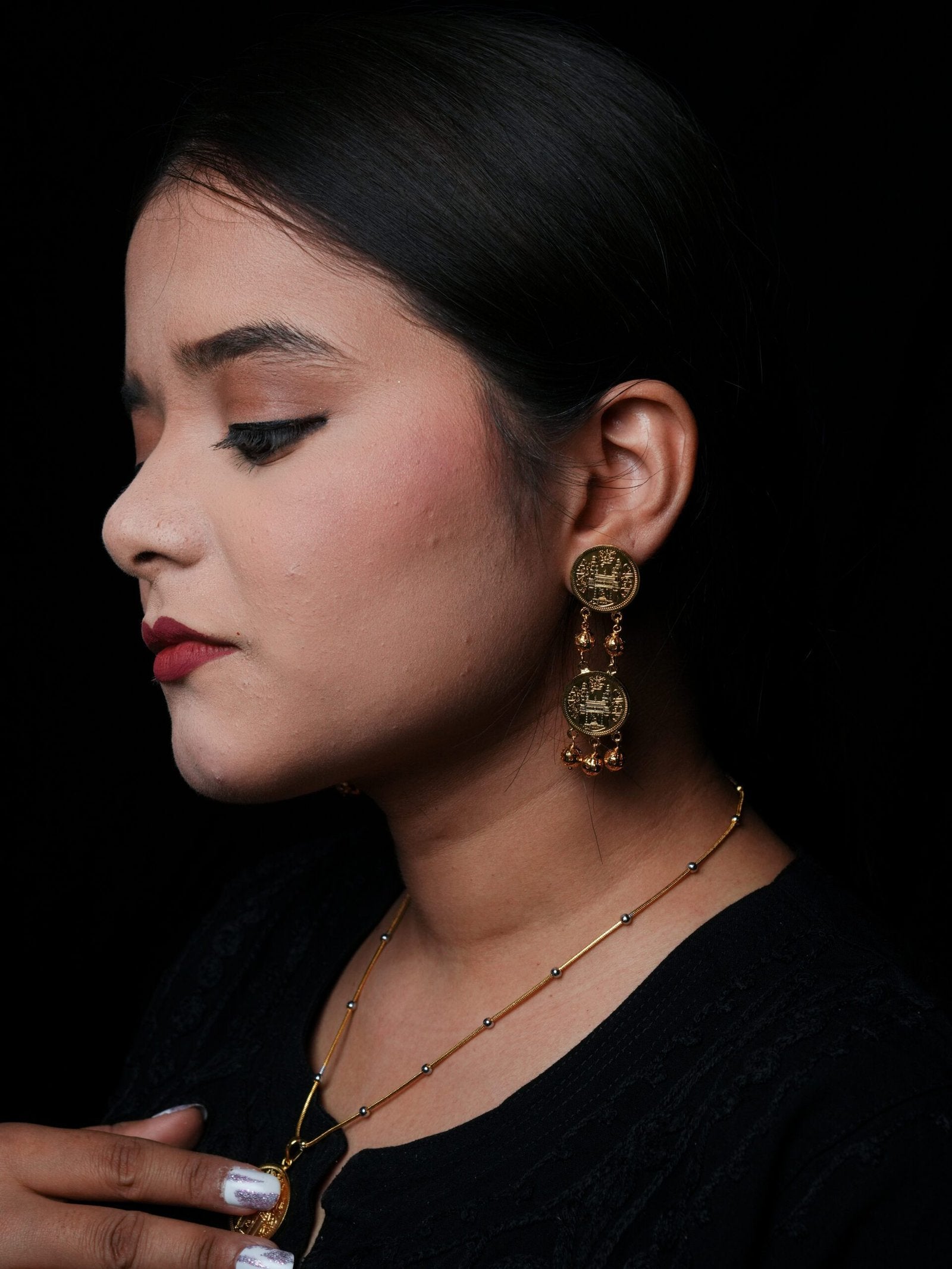 Reva Ashrafi Big Size Pendant Set