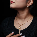 Tanya Real Pearl Pendant Set