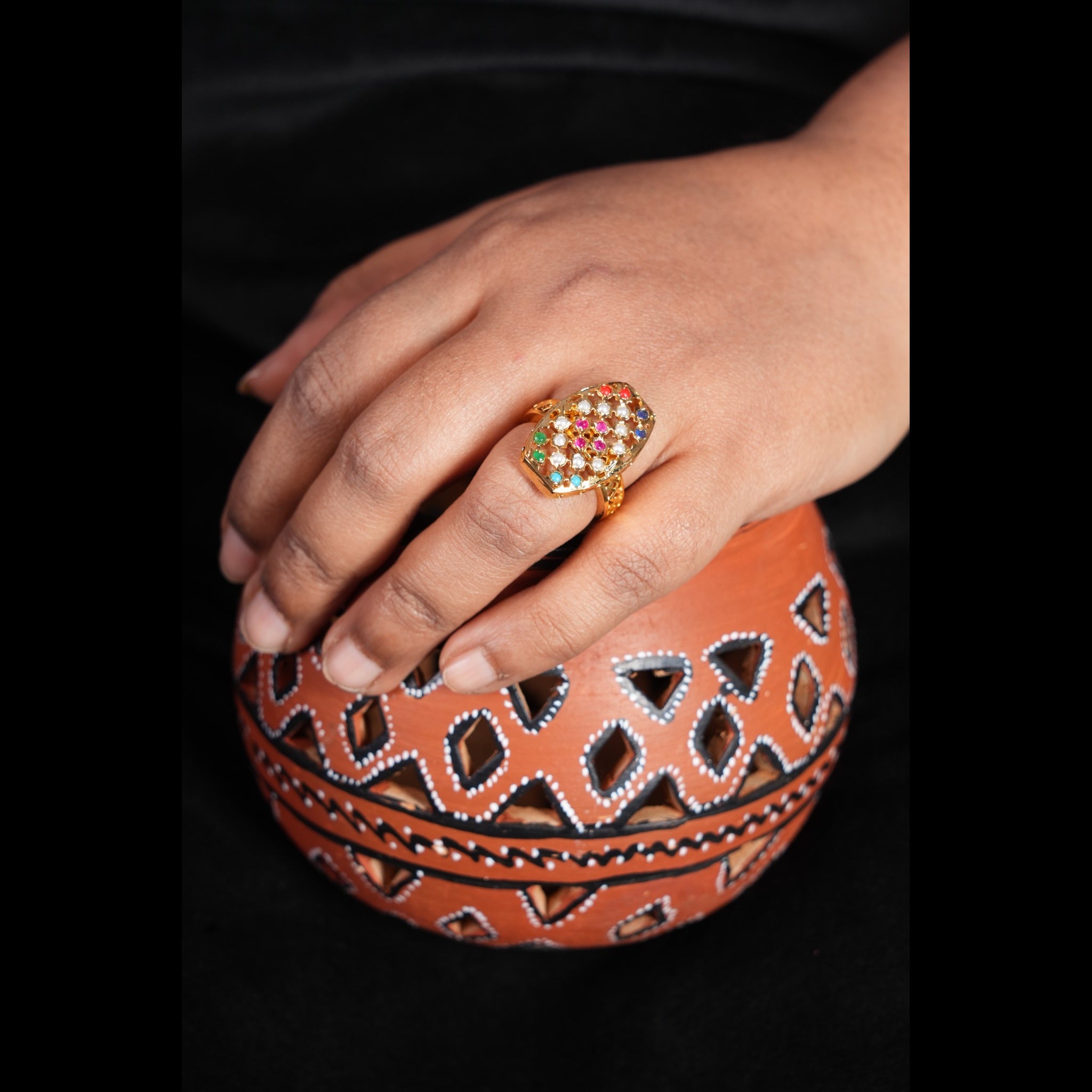 Aayat Navratan Finger Ring