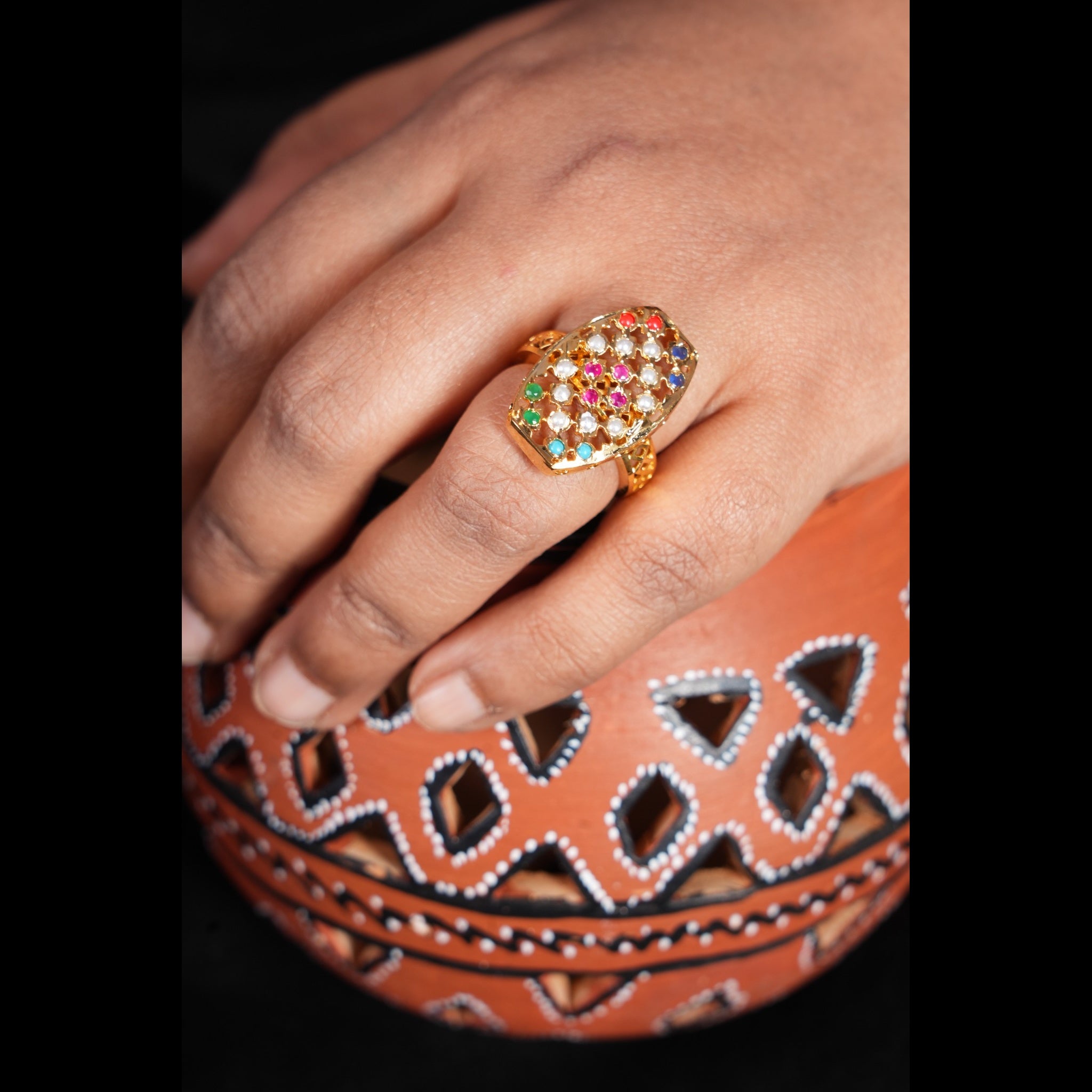 Aayat Navratan Finger Ring