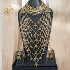 Daniya Bridal Set in Real emerald n Real Pearls