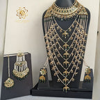 Daniya Bridal Set in Real emerald n Real Pearls