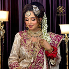 Daniya Bridal Set in Real emerald n Real Pearls