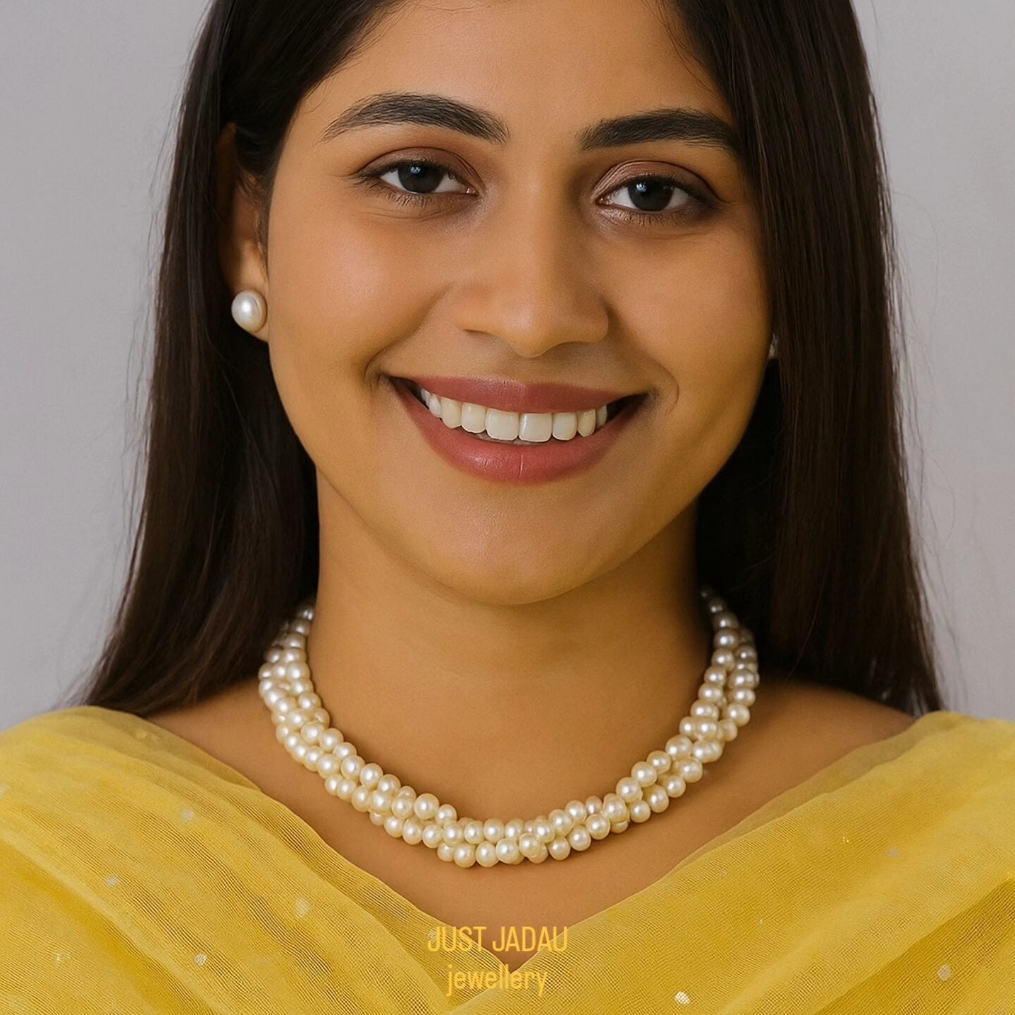 Diana Choker in Real Pearls