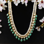 Elvish Haar In real Emerald and Real Pearls