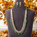 Elvish Haar In real Emerald and Real Pearls