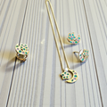 Chand Tara Pendant Set with finger ring multi
