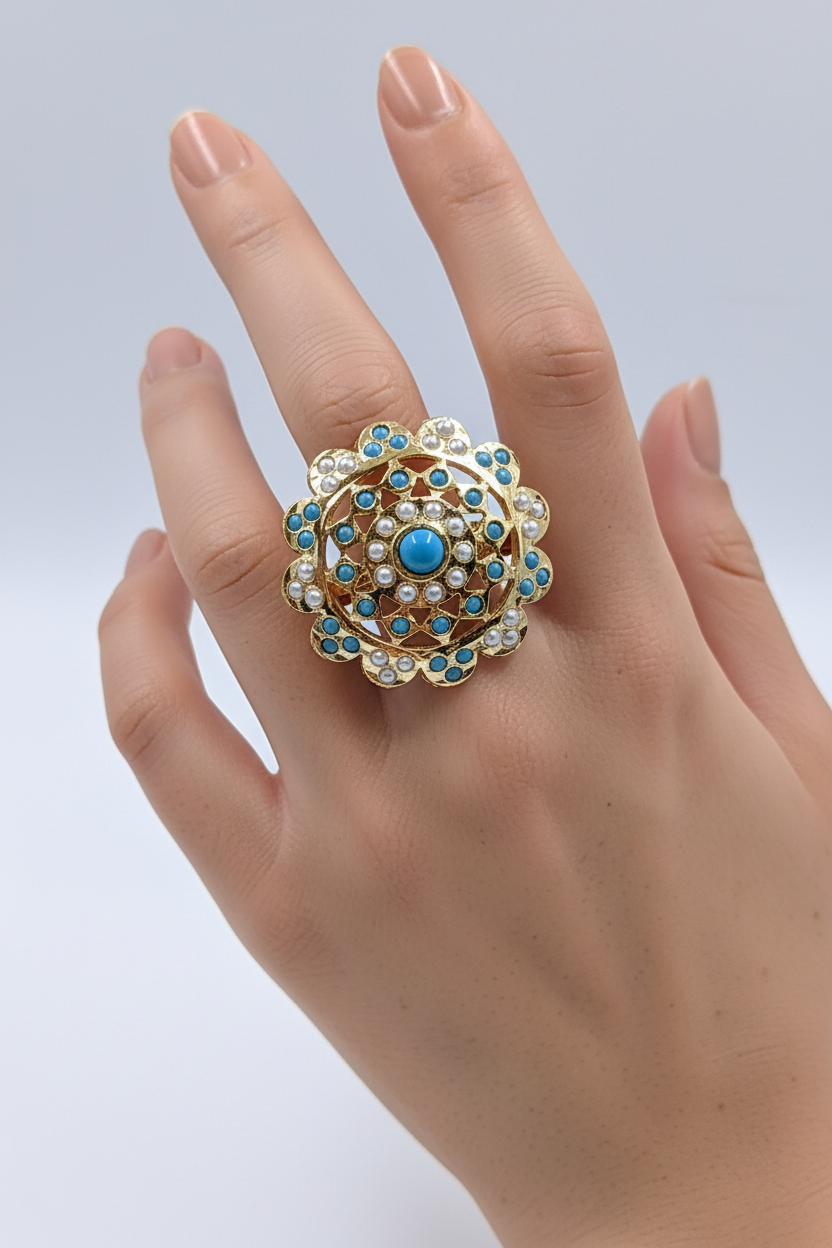 Neha Finger Ring Firoza
