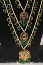 Freya Bridal Set in Real Emerald