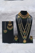 Freya Bridal Set in Real Emerald
