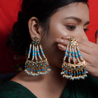 Mayel Jhumar Earrings (Firoza)