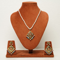 Anaisha Jadau Pendant Set With Earrings