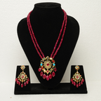 Tishaa Pendant Set with Real stone and real beads