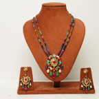 Tishaa Pendant Set with Real stone and real beads
