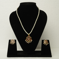Manya Jadau Pendant Set With Matching Earrings