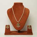 Manya Jadau Pendant Set With Matching Earrings
