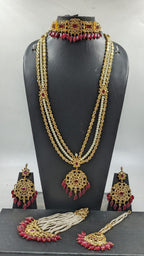 Kahkashan Bridal Set in ruby