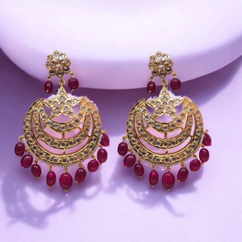 Muskan Bridal Set in  Real Ruby