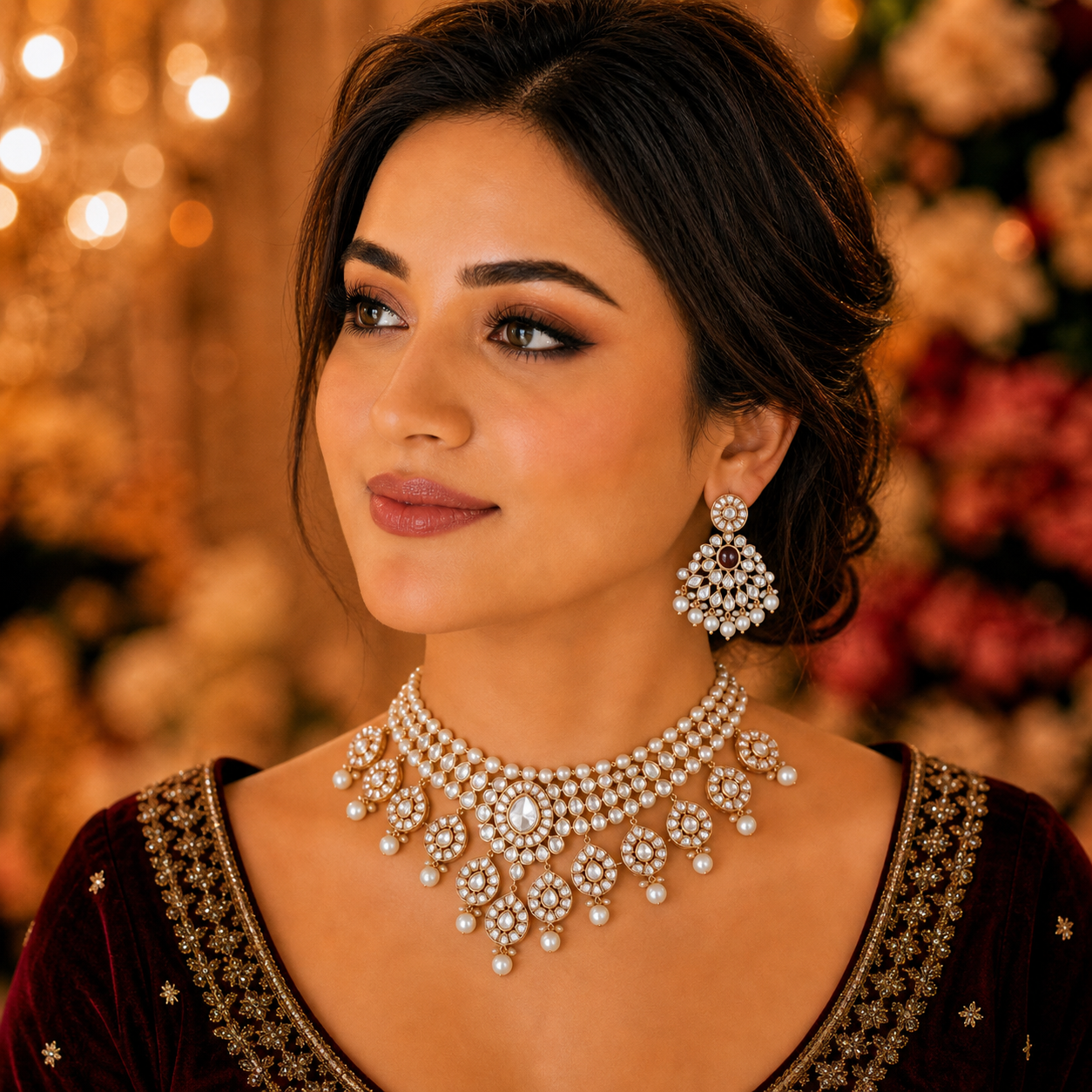 Nandini Real Kundan Bridal  Set