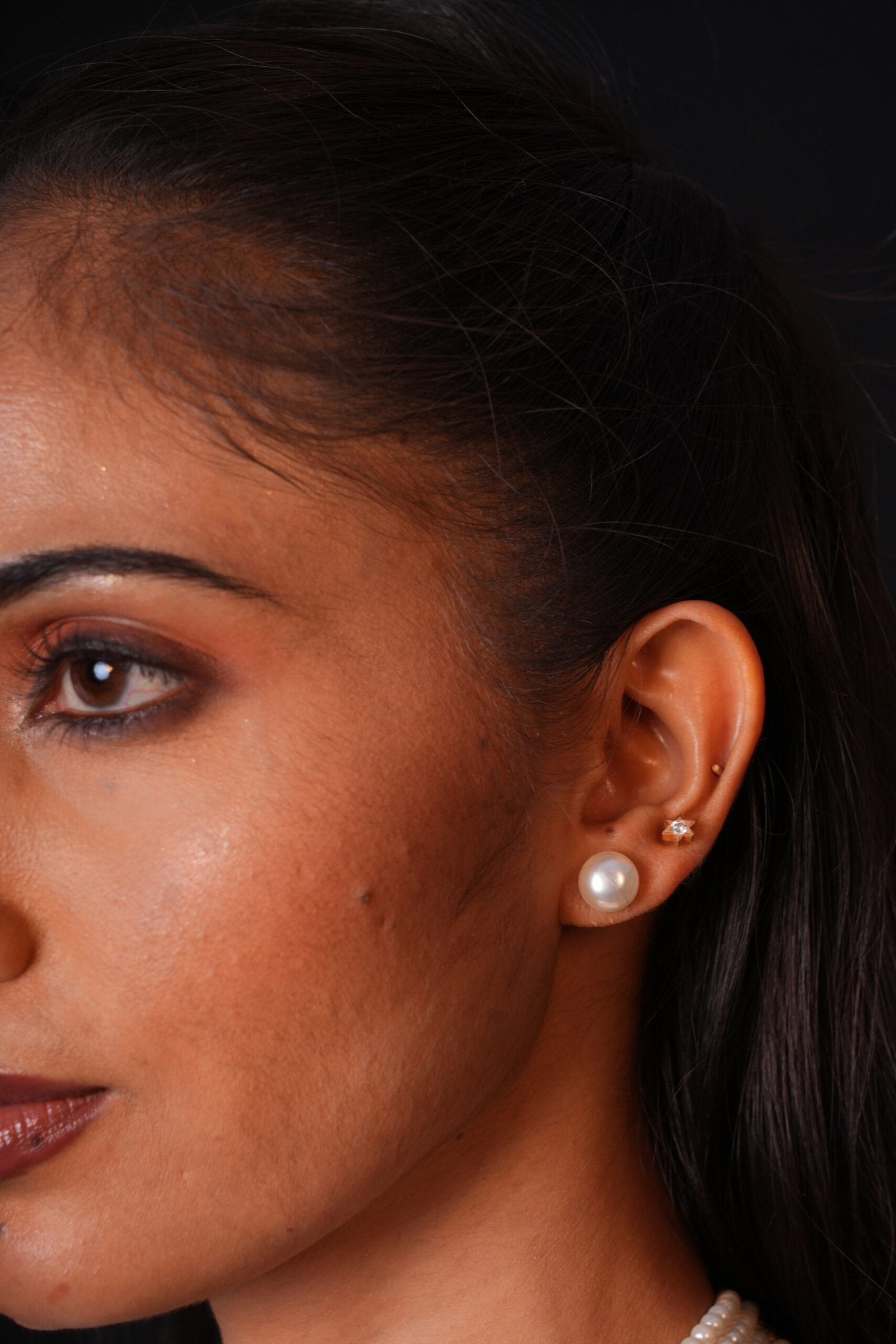 Nadia Swarovski Pearls Layered  Set